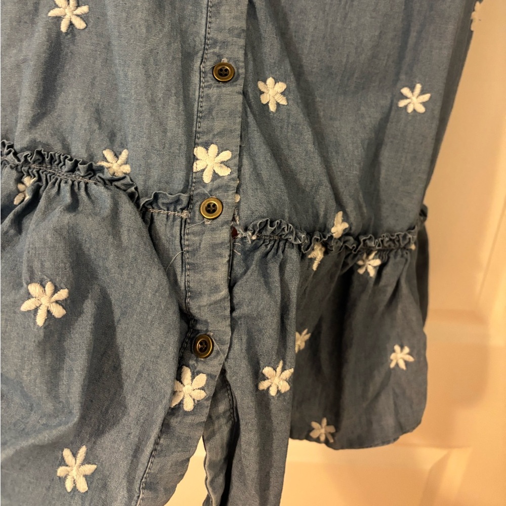 Jane + Delancey Blue Floral Button-Up Dress - Picture 4 of 9